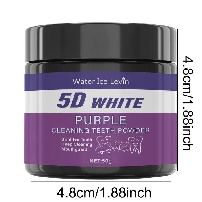 Water Ice Levin Purple Dentifrice éclaircissant : pour un blanc 5D profond