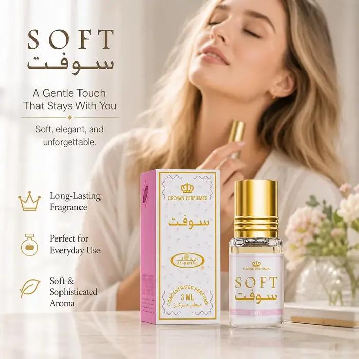Parfum Doux 3ml, Eau de Parfum pour Femme, Parfum Floral Frais et Élégant, Vaporisateur pour Tenue Décontractée