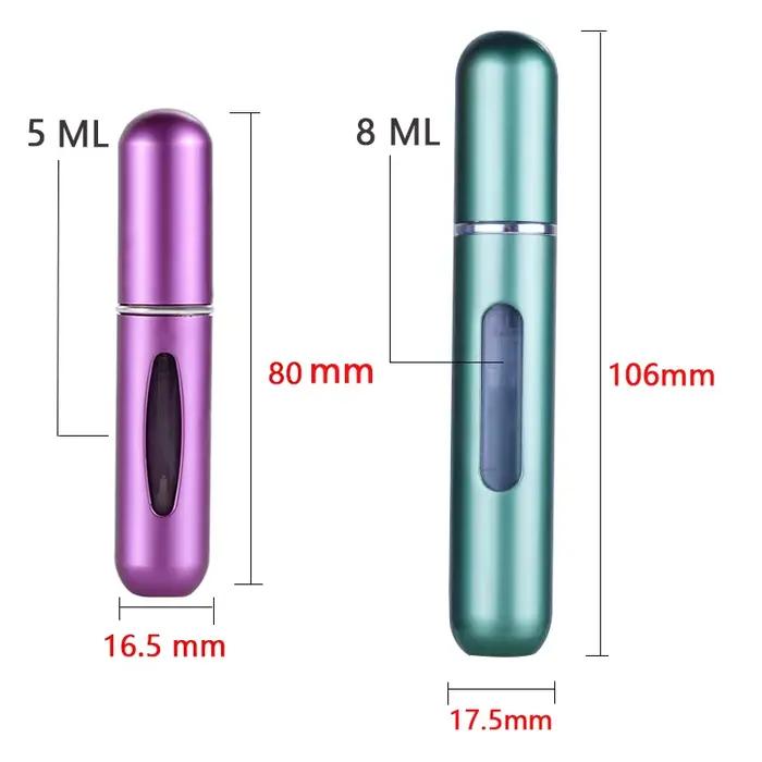 Ensemble de bouteilles de parfum rechargeables de 8Ml