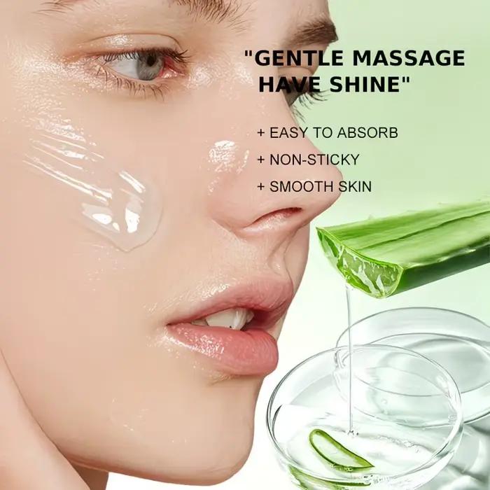 Gel d'aloe vera avec acide hyaluronique, rafraîchissant et hydratant pour un soin rapide de la peau