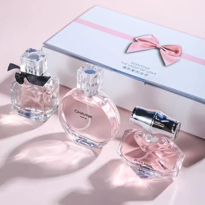 Ensemble de 3 parfums floraux pour femmes, eau de toilette, frais, naturel, longue tenue, marque de luxe, dupe, même fragrance, 30ml*3