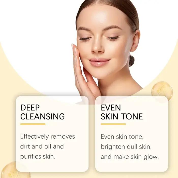 Masque facial exfoliant à la vitamine C