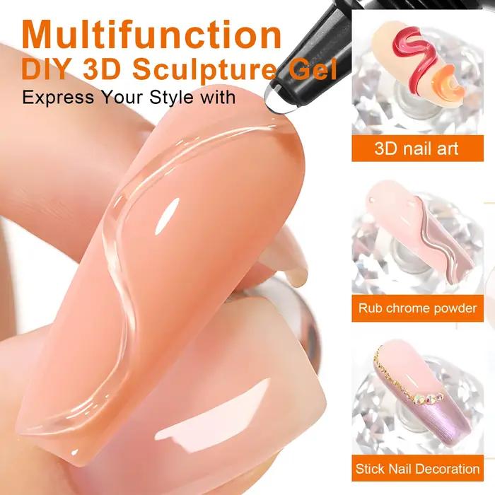 Gel d'art d'ongle 3D 10ml-designs de bricolage