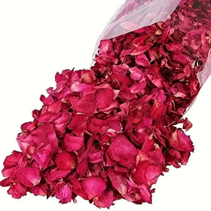 Pétales de rose sèches pour bain et décoration mariage oasis de bien-être intérieur spa rituel d'aromathérapie événements spéciaux
