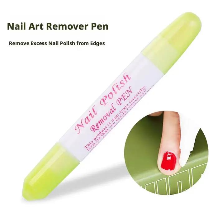  Stylo Dissolvant Doux Sans Alcool pour Vernis à Ongles – Dissolvant Rapide pour Faux Ongles et Gel – Correcteur pour Ongles Inadaptés