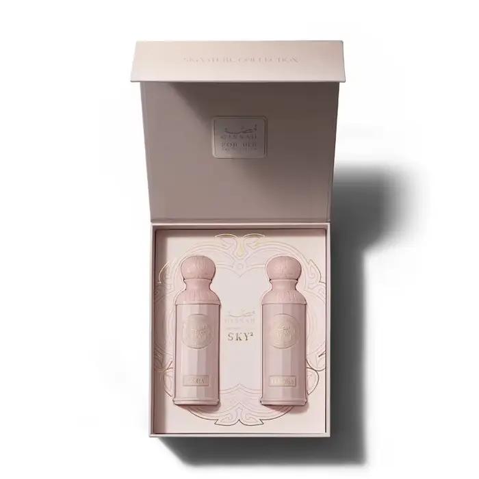 Ensemble de parfums Gissah Akoya pour femmes 90ML X 2 Parfum floral longue durée Flacon élégant Idéa