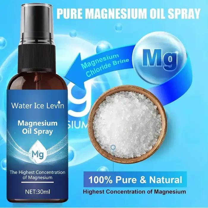 Huile de magnésium en spray pour le soin de la peau du visage et du corps, huile essentielle hydratante pour massage