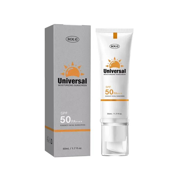 Crème solaire teintée SPF50, hydratante, Protection de la peau, maquillage rafraîchissant, résistant