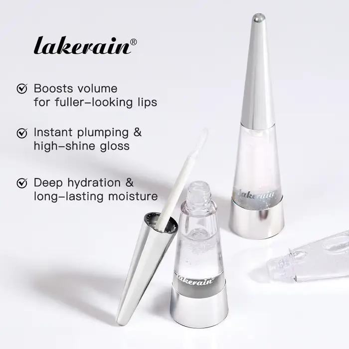 Lakerain lèvres plus dodues hydratation profonde nutrition longue durée haute brillance brillant finition volumineuse