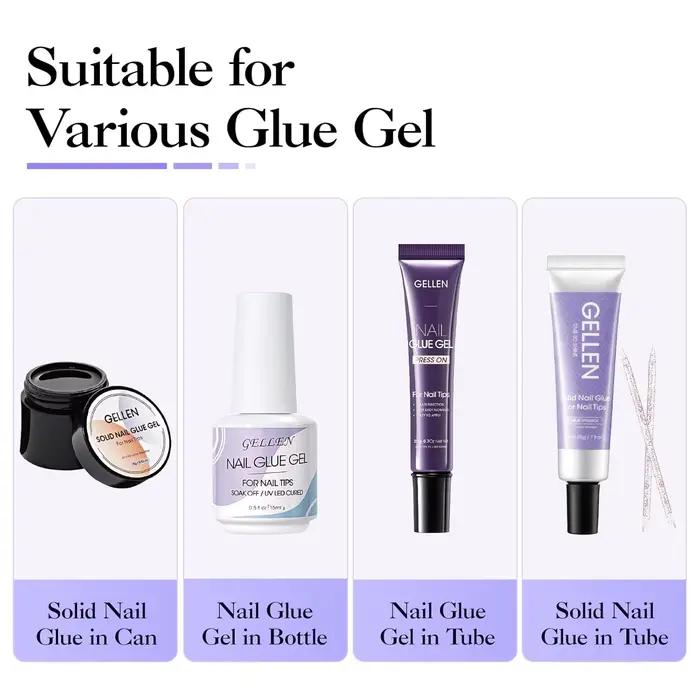 Dissolvant de colle à ongles 40ML pour faux ongles et capsules, sans acétone, solution douce pour le soin des ongles, fournitures de manucure