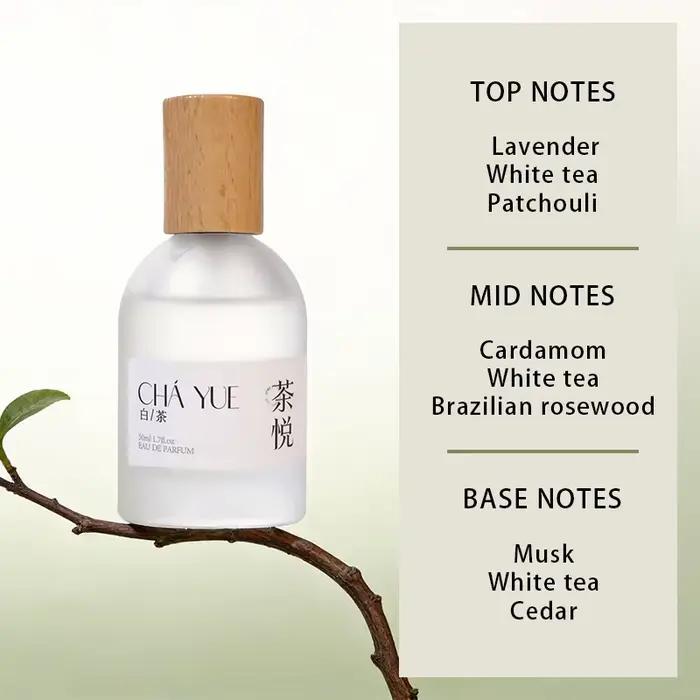 Parfum unisexe au thé blanc de niche, marque originale, parfum pur, léger et durable, fragrance neut