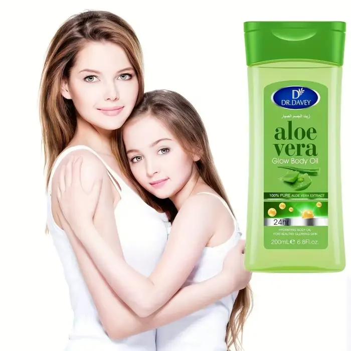 Huile de massage pour le corps aloe vera revitalisante hydratante pour tous les types de peau occasions spéciales soins de la peau bien-être quotidien