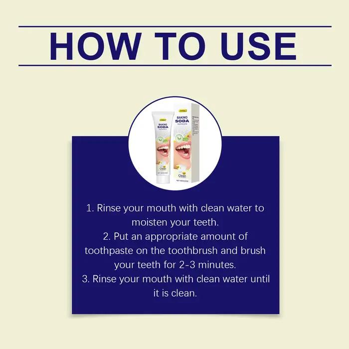 Dentifrice blanchissant Oralhoe au bicarbonate de soude 100g – Anti-jaunissement