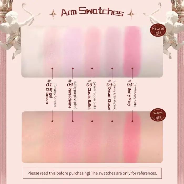 Flower Knows Strawberry Rococo Series Blush en relief 5g Blush en poudre