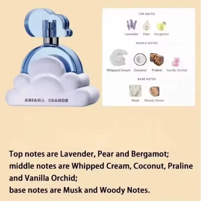 Parfum pour femme Ariana 100 ml - Eau de toilette nuage blanc de haute qualité