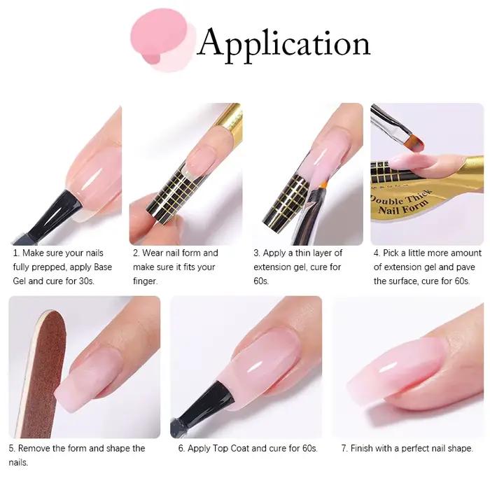 UR SUGAR 150g Gel d'extension rapide gelée rose blanc laiteux Camouflage doigt français Gel dur UV LED Gel Nail Art Design manucure