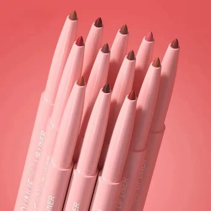 Crayons à lèvres imperméables en différentes couleurs finition mate facile à utiliser pour femmes occasions spéciales