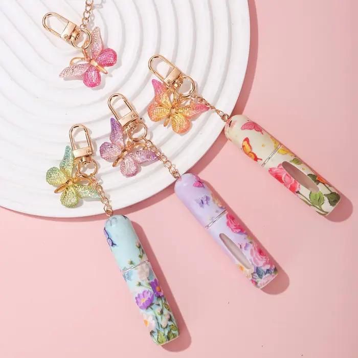 Ensemble de porte-clés de parfum papillon