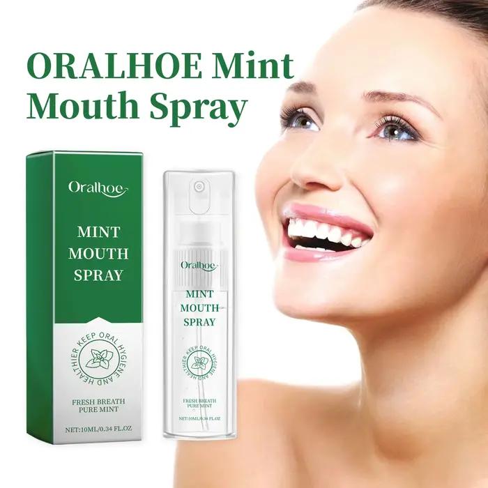 Spray rafraîchissant pour l'haleine à la menthe