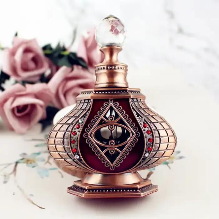 Flcopropriété d'huile essentielle de parfum antique, HI avec compte-gouttes en verre, cadeau de décoration artisanale africaine, 12ml