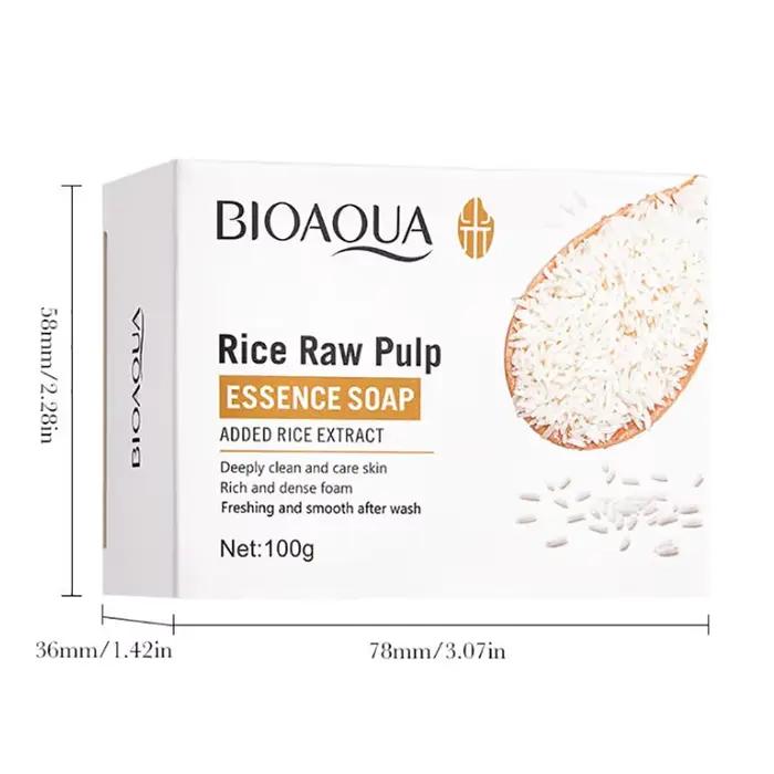 Savon facial à la pulpe de riz blanc BIOAQUA