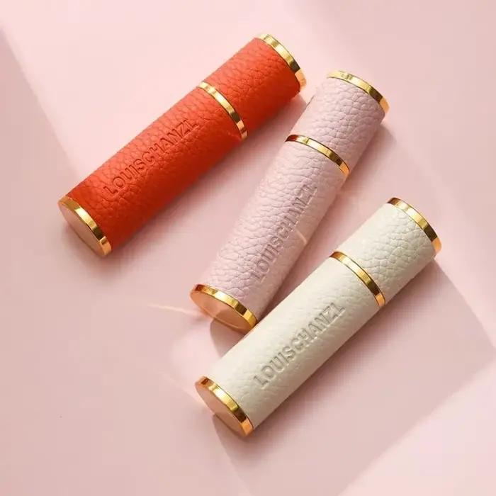 Atomiseur de parfum portable en cuir véritable, contenant liquide pour cosmétiques, mini vaporisateur de voyage, bouteille de luxe africaine, d'extraction illable de tous les jours, 5ml, 8ml