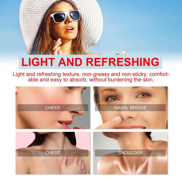 Crème solaire Stick Spf 50 pour la peau grasse Visage Sun Blocking UV Protecteur Hydratant Rafraîchissant Contrôle de