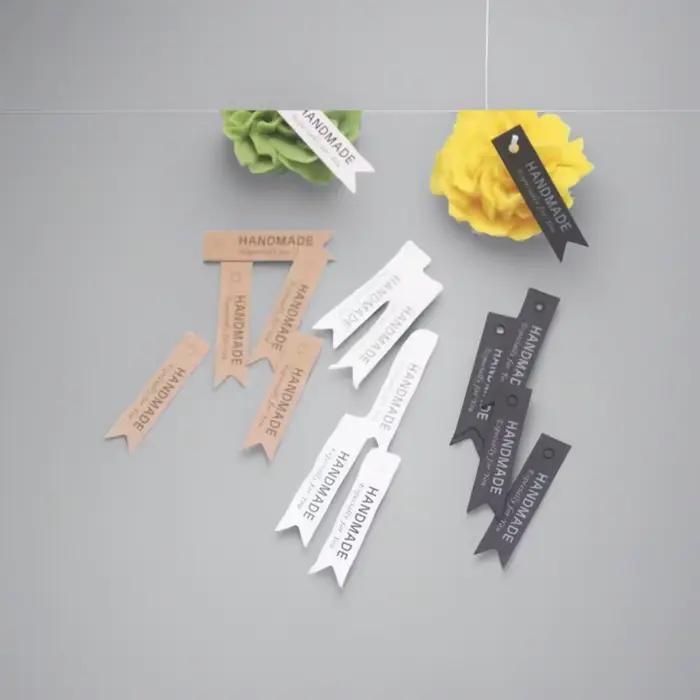 10/20/50 pièces belle étiquette de bougie faite à la main lettrage décoration Kit de fabrication de bougies bonbons Biscuit gâteau cadeau étiquette cadeau exquise