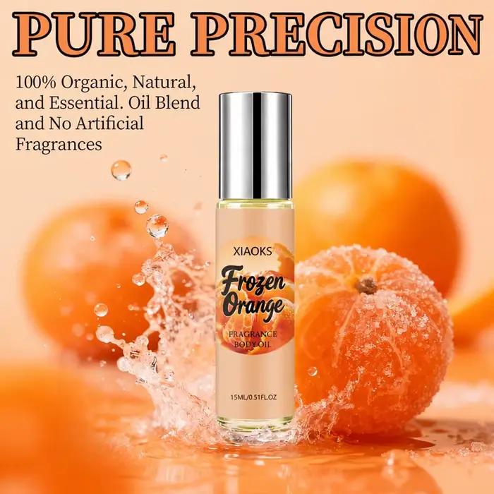 Parfum roll-on pour femme à l'odeur d'orange, parfum élégant aux notes d'agrumes, léger et naturel, unique et rafraîchissant, augmente la probabilité d'attirer l'attention du sexe opposé. Ingrédients