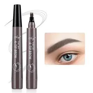 Stylo à sourcils étanche à 4 pointes fendues