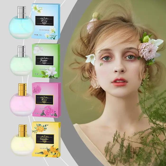 Parfum Floral Frais pour Femme Osmanthus Jasmin Lys Rose – Spray Parfumé Floral Élégant pour Rendez-vous et Déodorant EDP