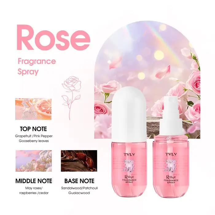 Spray Parfumé Sans Alcool 50ml Coco Rose - Parfum Frais Longue Durée Idéal pour les Fêtes