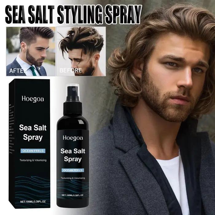 Spray de sel de mer pour hommes, pour texturiser et volumiser les vagues de plage naturelles avec se