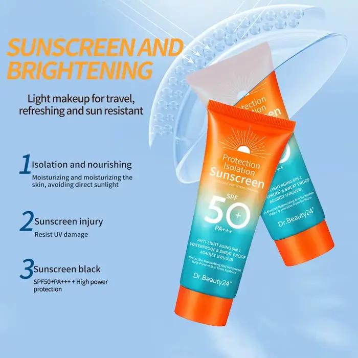 Crème solaire pour le visage et le corps avec protection UV