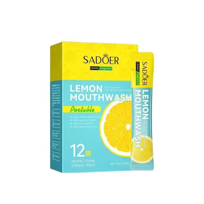 Dentifrice solide probiotique Sadoer au citron pour une haleine fraîche et une bouche propre, rafraîchissant et qui garde la bouche fraîche