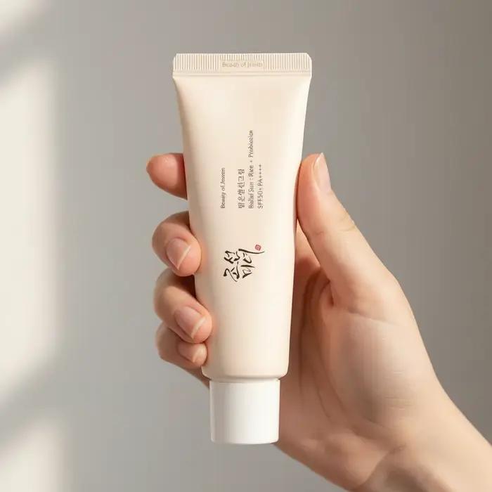 Crème solaire SPF50+ anti-UV pour le visage et le corps, 50 ml, crème solaire beauté à base de probiotiques de riz, bloqueur solaire pour la peau, été, bord de mer