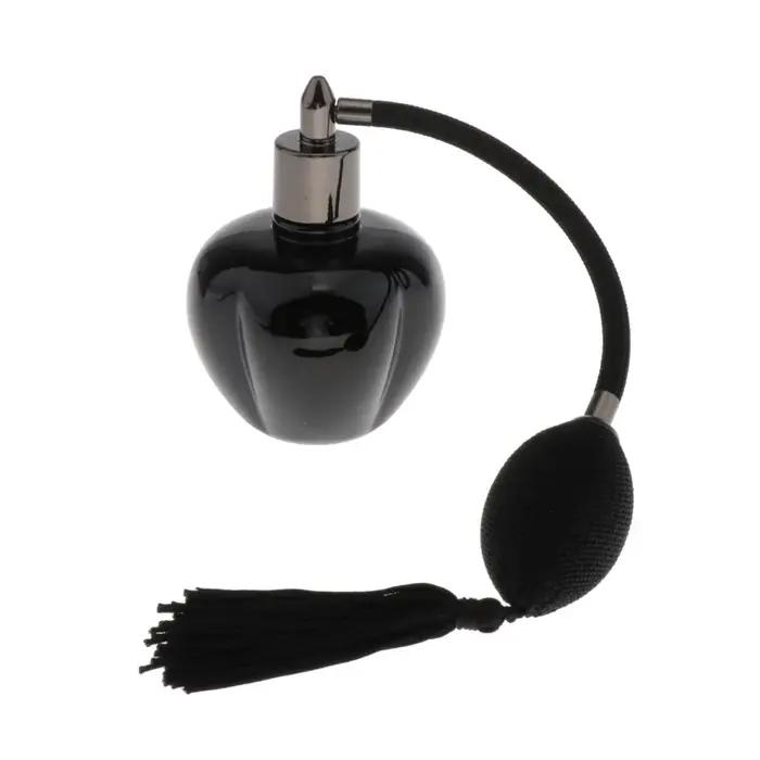 Bouteille de parfum vide en verre de 100ml, avec longue ampoule, atomiseur en Spray à pampilles, réutilisable, Style Vintage, Design à la mode, pour Salon de maison