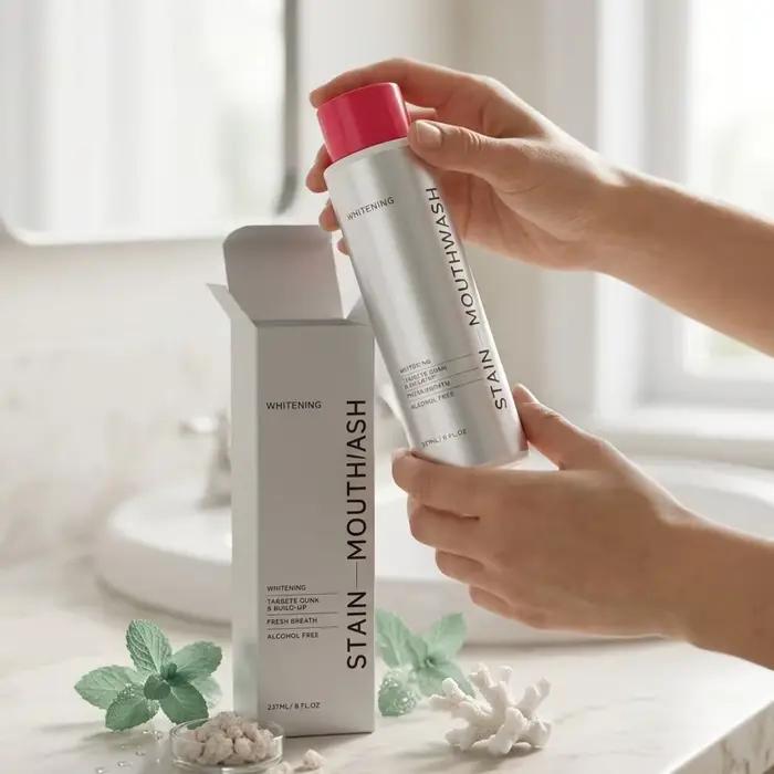Bain de bouche blanchissant, élimine les odeurs buccales, menthol, haleine rafraîchissante, nettoyage en profondeur, élimine la saleté buccale, protège la santé bucco-dentaire, soin buccal, bain de bo