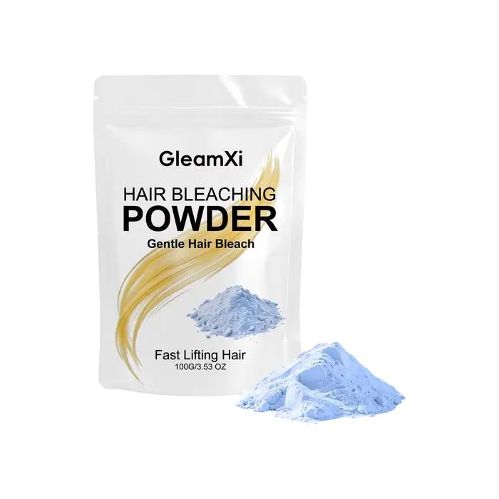 Poudre décolorante pour cheveux Gleamxi, décoloration douce, utilisation en salon ou à domicile, écl