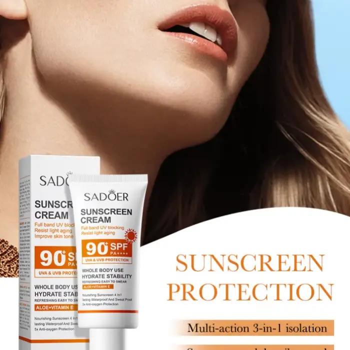 Crème solaire visage et corps Sadoerspf90+