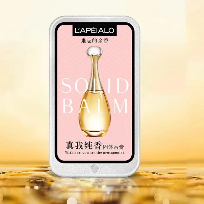 Baume solide parfumé aux phéromones pour femme, parfum longue durée, fragrance légère, baume parfumé solide portable