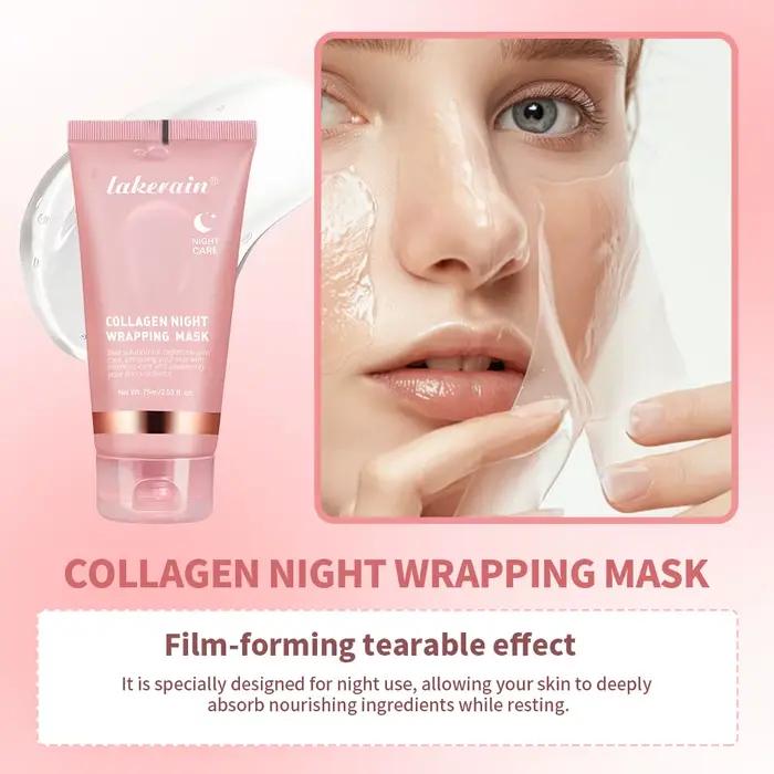 Ensemble masque et brosse pour le visage au collagène