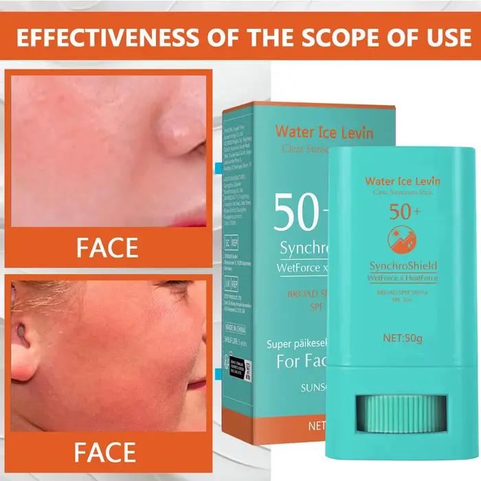 Bâton Solaire SPF 50+ à Large Spectre à l'Aloe Vera et à l'Huile de Jojoba - Protection UV Naturelle pour Visage et