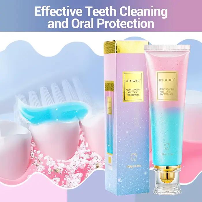 La dentifrice blanchissant les dents élimine efficacement les taches de thé, du café et du vin, haleine fraîche, pour les dents sensibles, paquet de 3