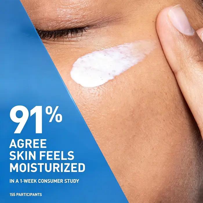 Lotion hydratante pour le visage CeraVe AM avec SPF 30, écran solaire à large spectre, acide hyaluronique, niacinamide, céramides, 3 fl oz