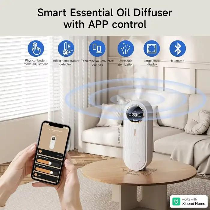 A71Z – Machine d'aromathérapie intelligente, humidificateur pour chambre à coucher, toilettes à Air frais, désodorisation, salle de parfum et de parfum