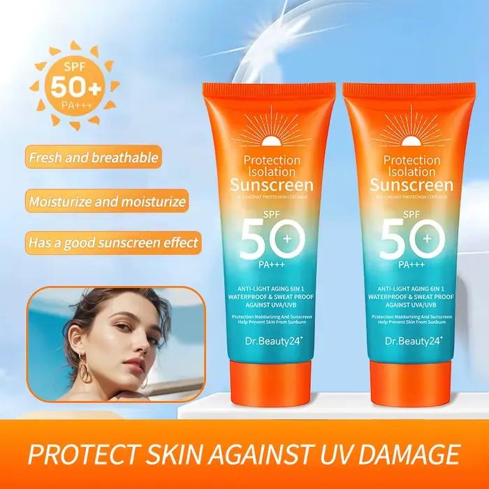 Crème solaire pour le visage et le corps avec protection UV
