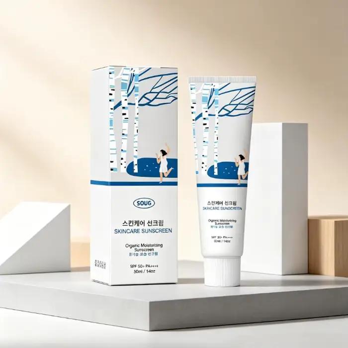 Crème solaire hydratante bio coréenne
