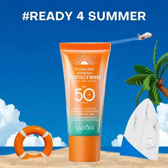 Crème solaire haute SPF50 + PA +++ pour le visage