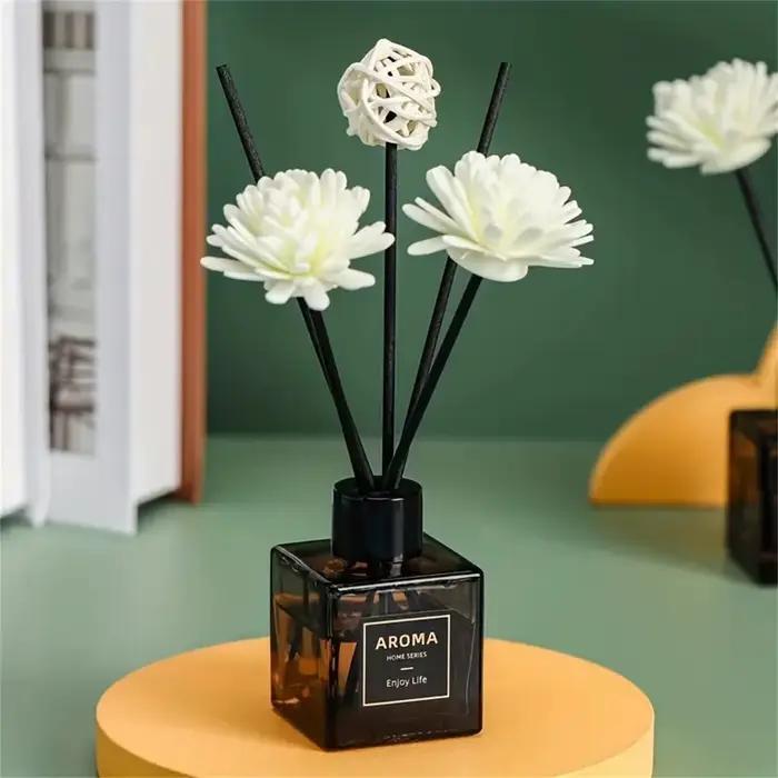 Diffuseur d'aromathérapie sans flamme 50 ml, parfum d'ambiance pour la maison, liquide désodorisant,